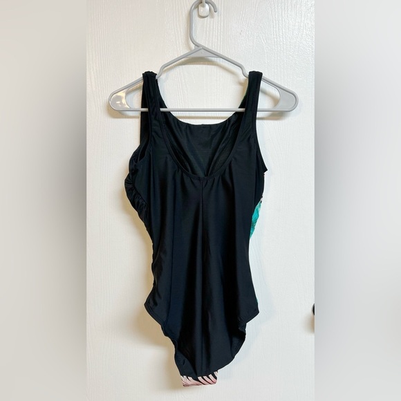 Lands’ End Women’s Tummy Control One Piece Tropical Swimsuit Size 12 - Picture 6 of 8